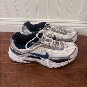 Nike White and Navy Sneakers